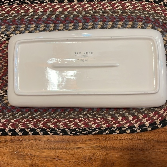 RAE DUNN Artisan Collection by Magenta Serving Platter. 14x7 - Picture 2 of 5